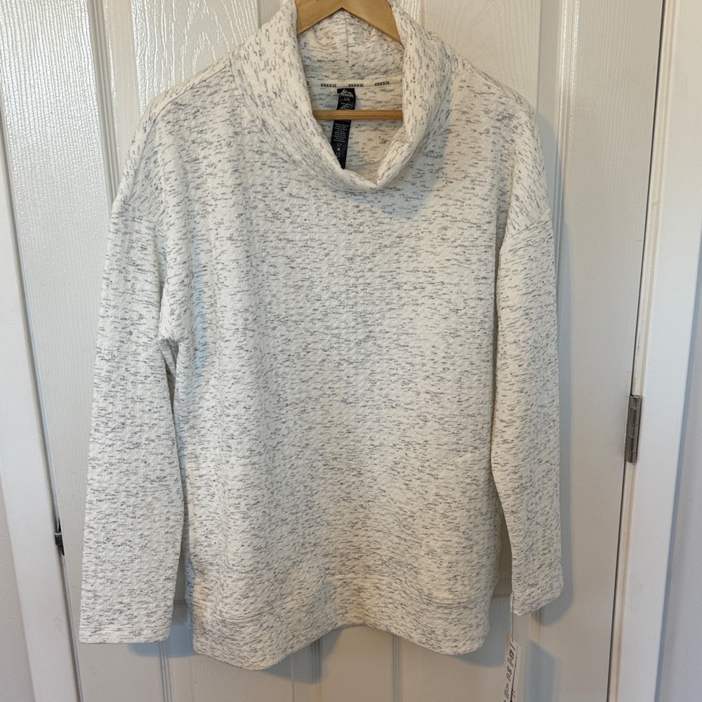 RBX Heathered Gray Cowl Neck Sweater